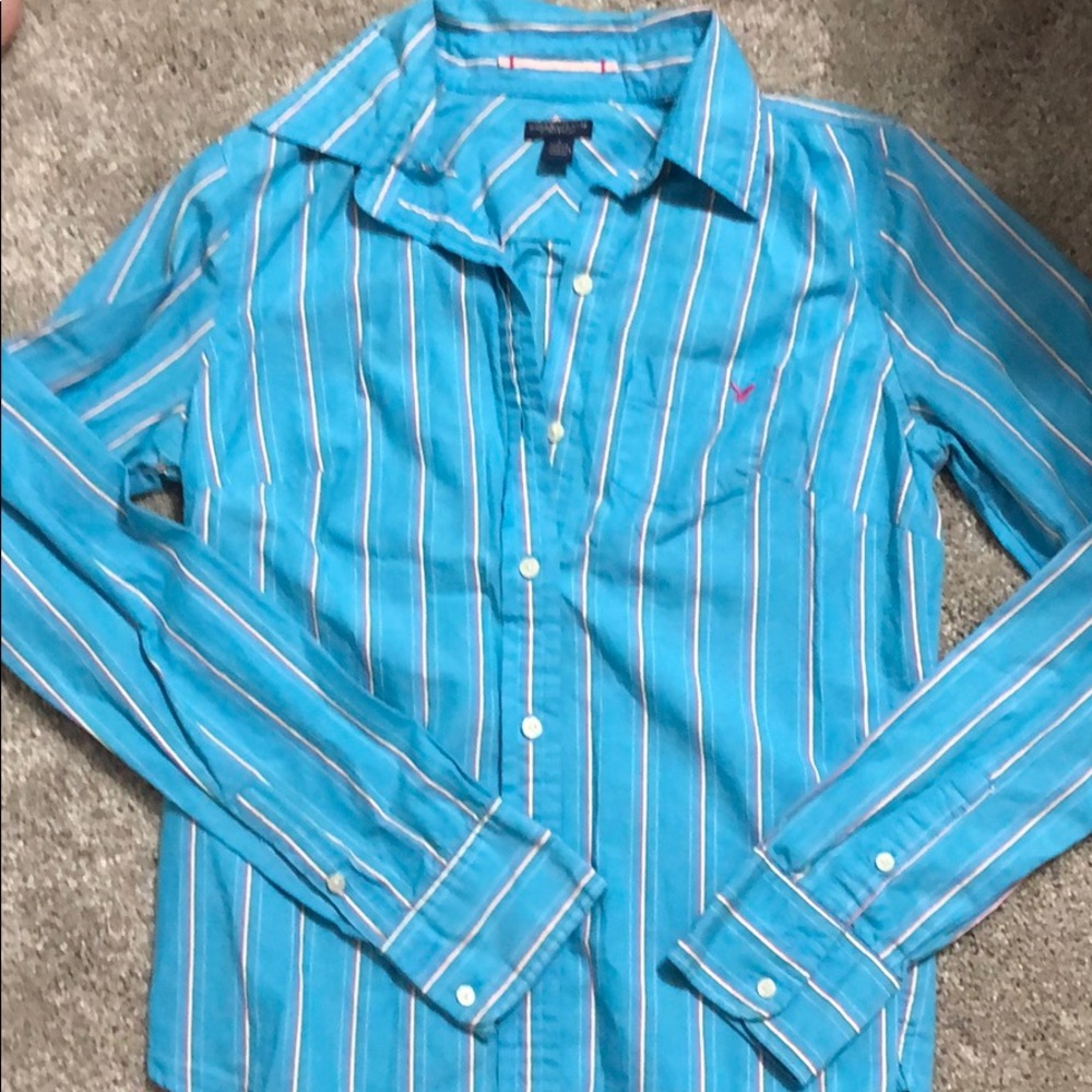 American Eagle Button Down Size 4 - image 4